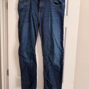 Mavi Men's Dark Blue Straight Leg Jeans